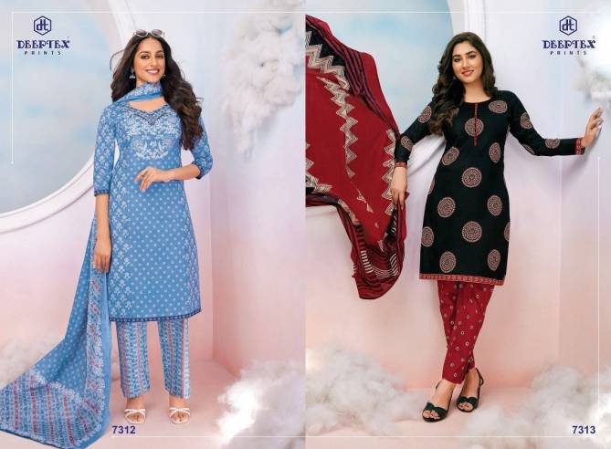 Deeptex Miss India 73 Pure Cotton Printed Casual Wear Dress Material Collection